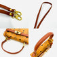 MCM Brown Vitocess Hand Bag