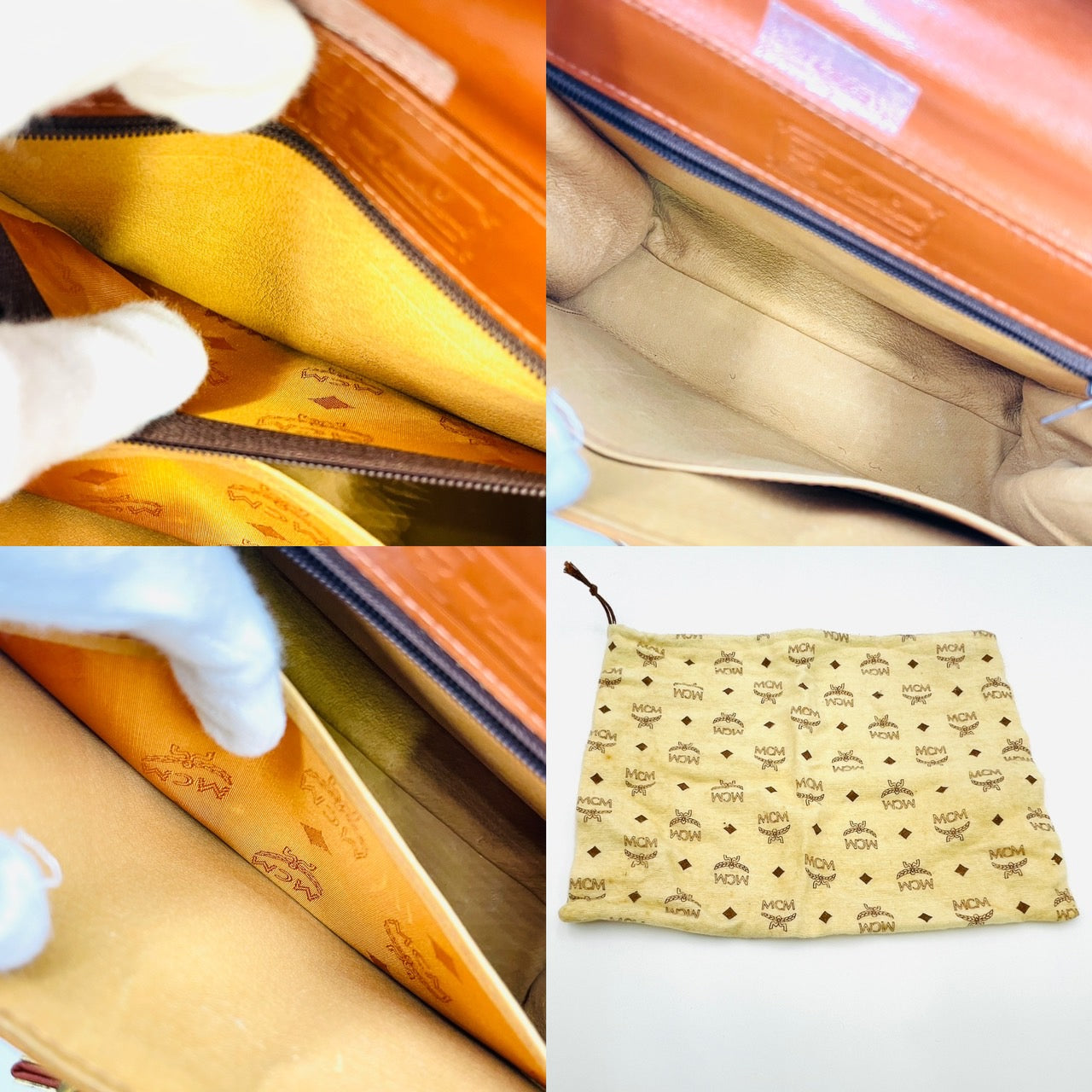 MCM Brown Vitocess Hand Bag