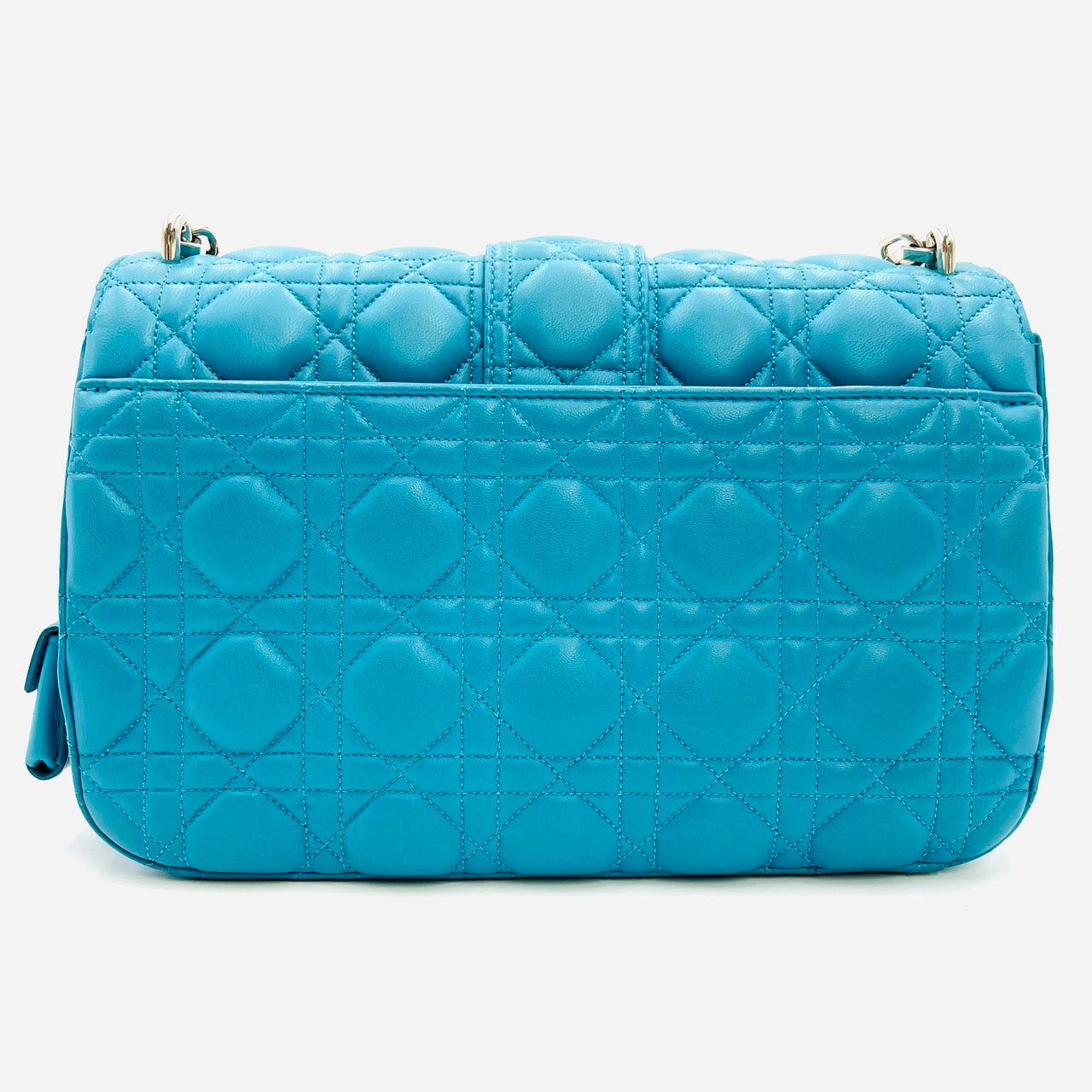 Christian Dior Cannage New Lock Leather Chain Shoulder Bag