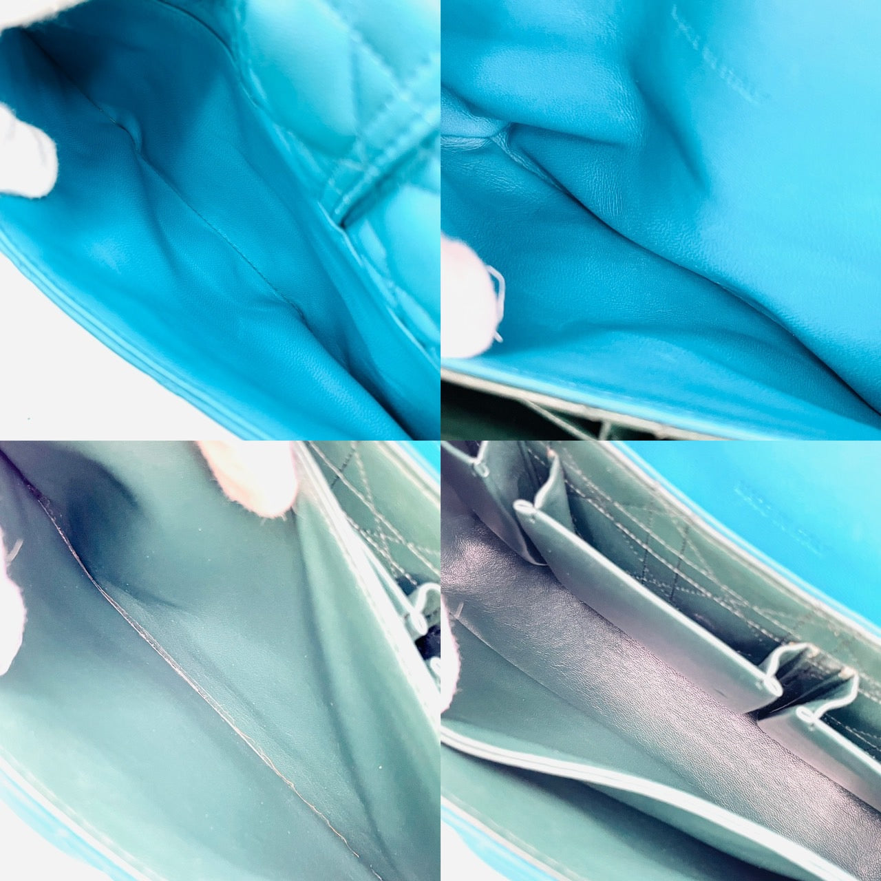 Christian Dior Cannage New Lock Leather Chain Shoulder Bag