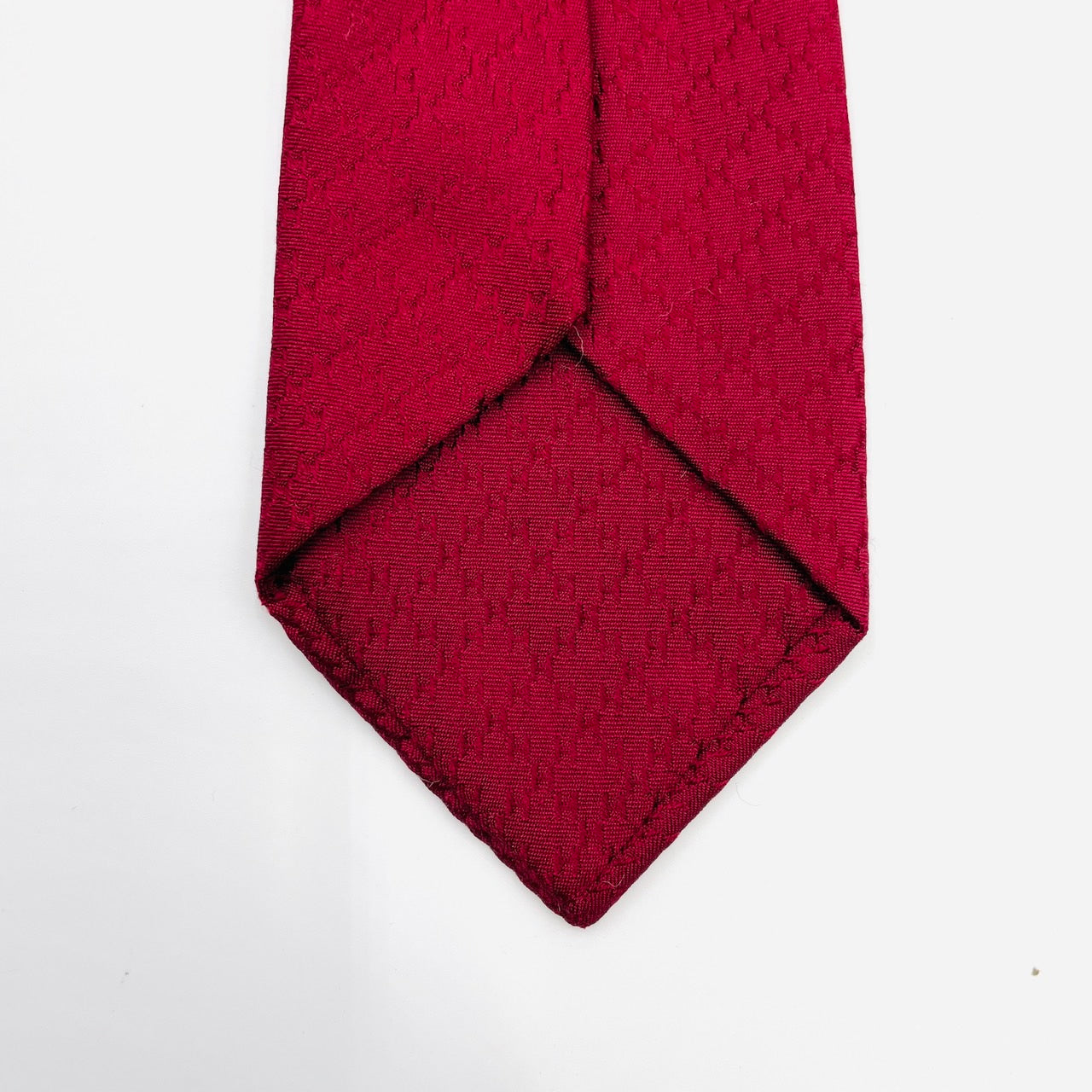 HERMES Tie Red 100% silk