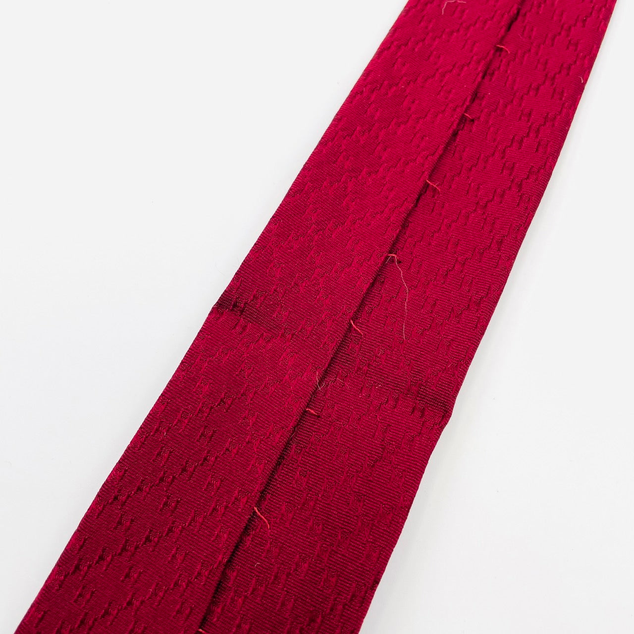 HERMES Tie Red 100% silk