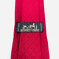 HERMES Tie Red 100% silk