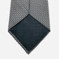 HERMES Tie Gray Black 100% silk