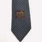 HERMES Tie Gray Black 100% silk