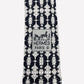 HERMES Tie Gray Black 100% silk