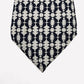 HERMES Tie Gray Black 100% silk