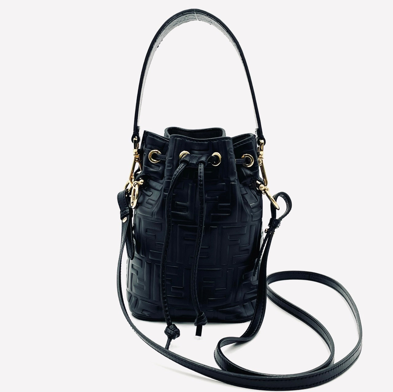 FENDI Montresor Mini Black 2 Way Shoulder Bag