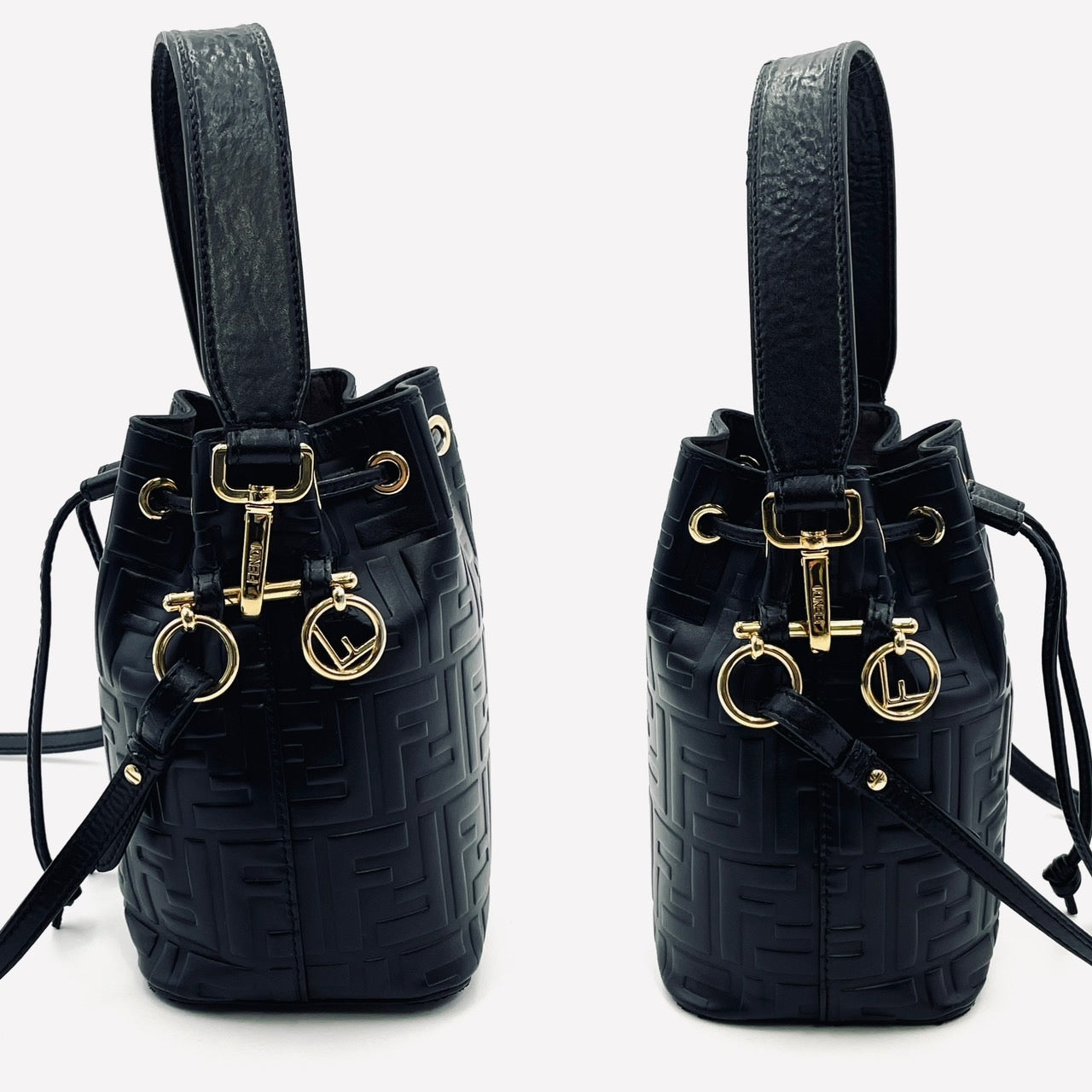 FENDI Montresor Mini Black 2 Way Shoulder Bag