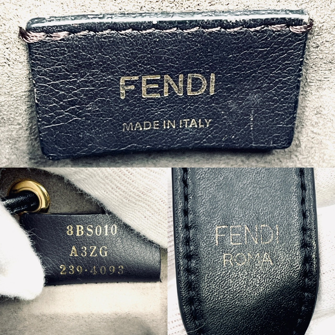 FENDI Montresor Mini Black 2 Way Shoulder Bag