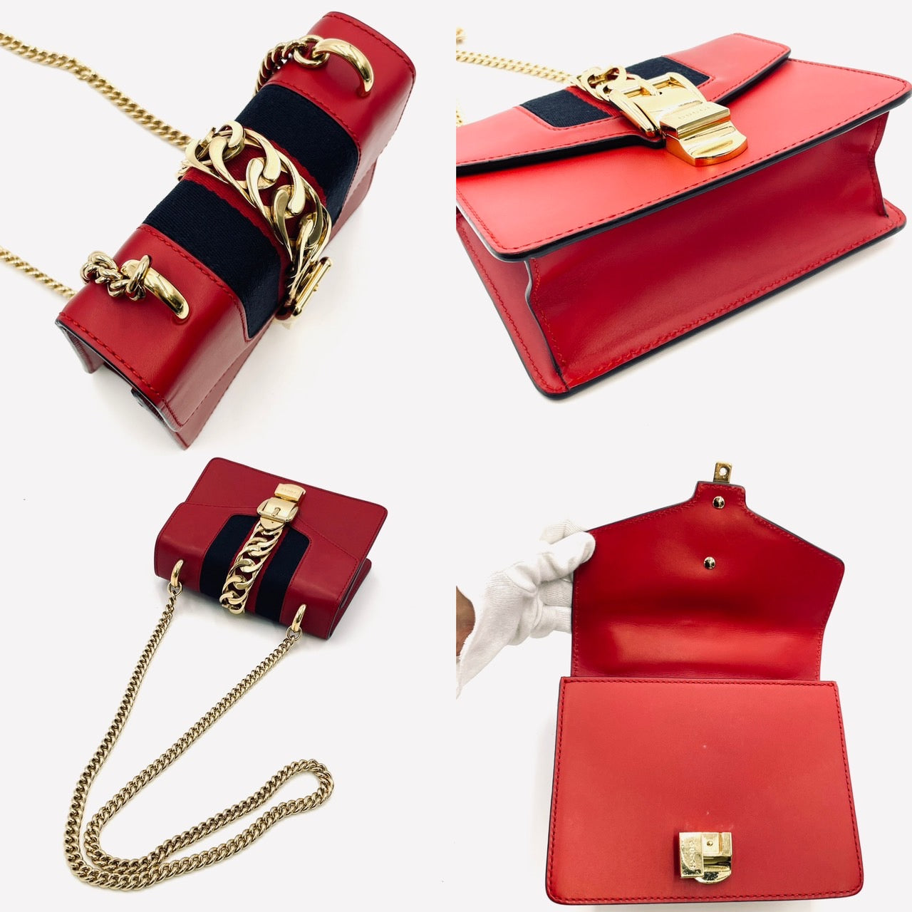 GUCCI Sylvie Mini Chain Shoulder Bag
