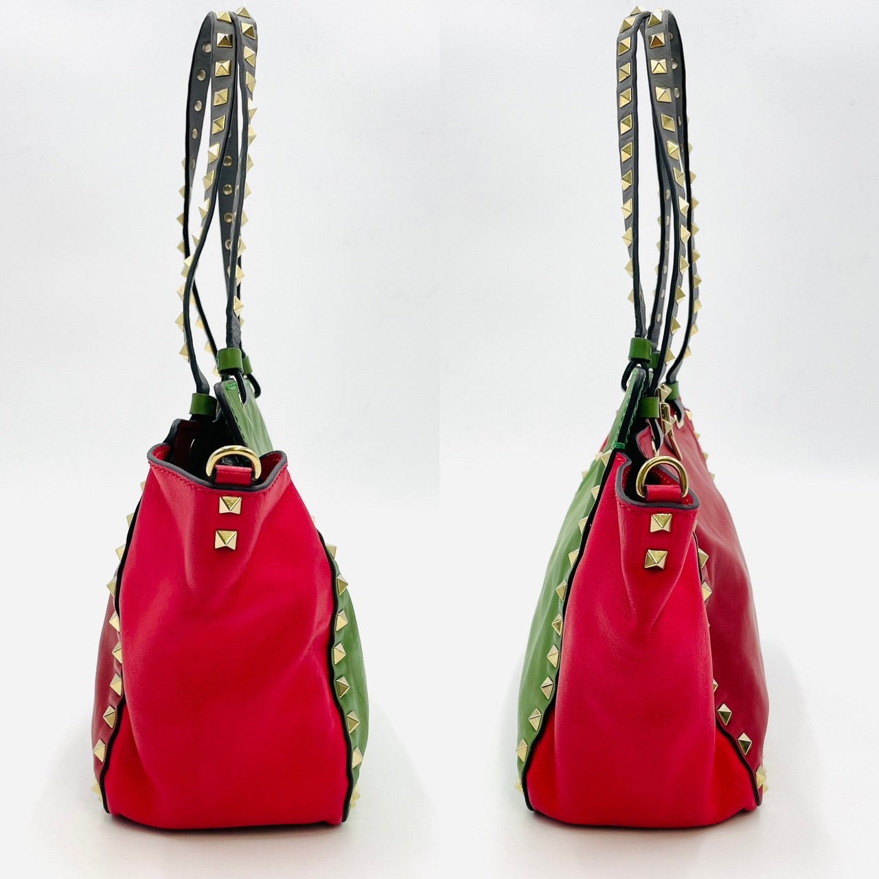VALENTINO Hand bag Leather Red 2way