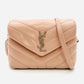 YVES SAINT LAURENT LOULOU Leather Shoulder Pink