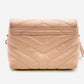 YVES SAINT LAURENT LOULOU Leather Shoulder Pink