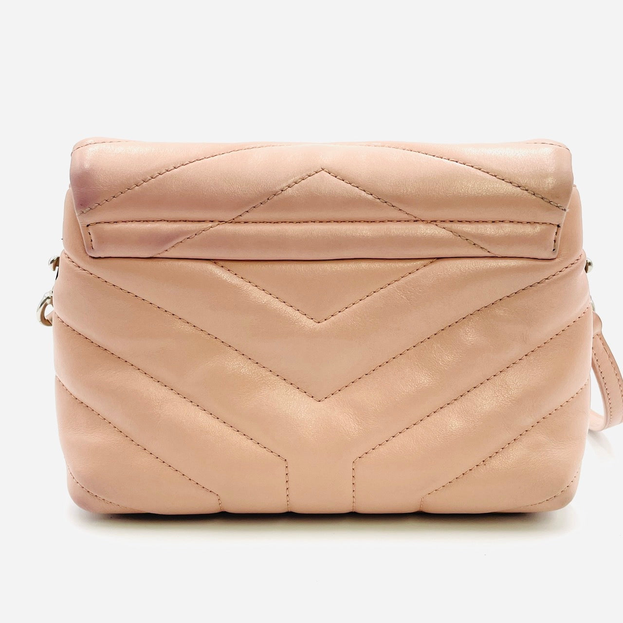 YVES SAINT LAURENT LOULOU Leather Shoulder Pink