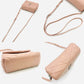 YVES SAINT LAURENT LOULOU Leather Shoulder Pink