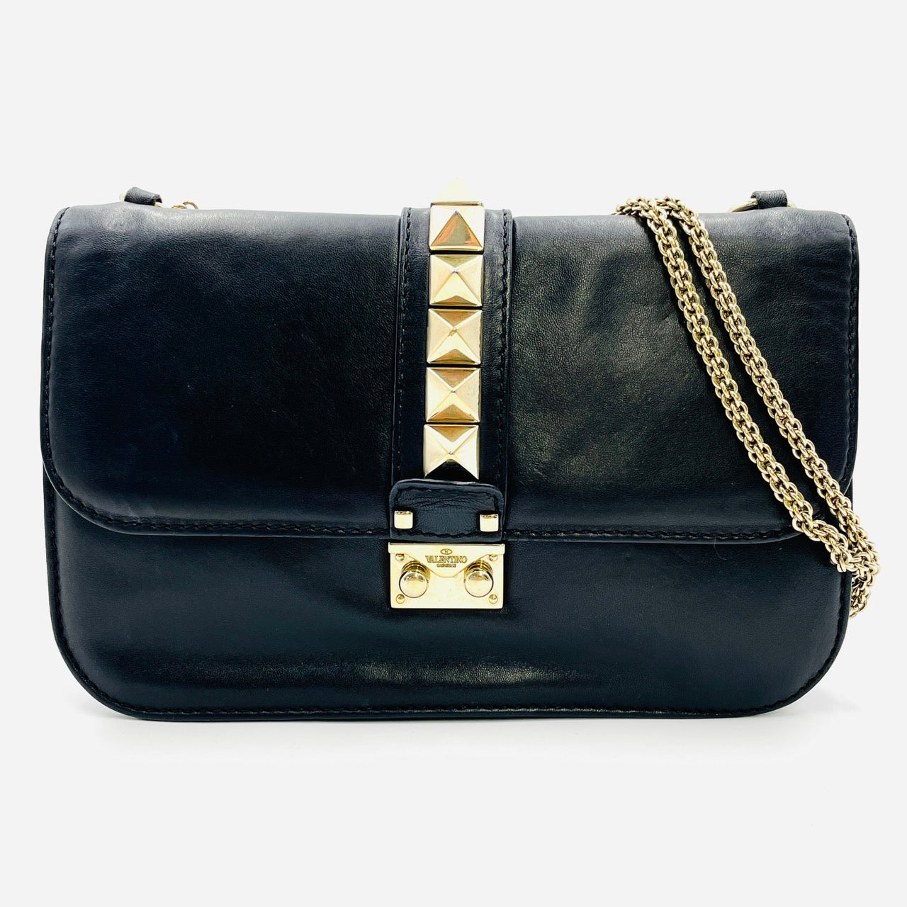 VALENTINO Studded Medium Shoulder Bag