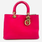 DIOR Diorissimo Leather Pink Handbag