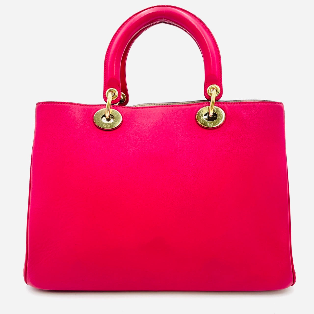 DIOR Diorissimo Leather Pink Handbag