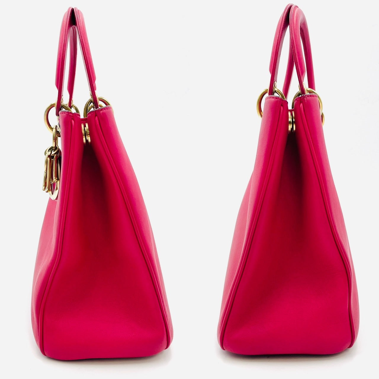 DIOR Diorissimo Leather Pink Handbag