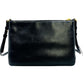 YVES SAINT LAURENT Fringe Shoulder Leather Black Bag