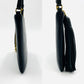 YVES SAINT LAURENT Fringe Shoulder Leather Black Bag