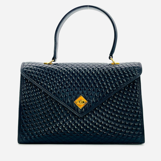 BALLY Handbag Leather Black