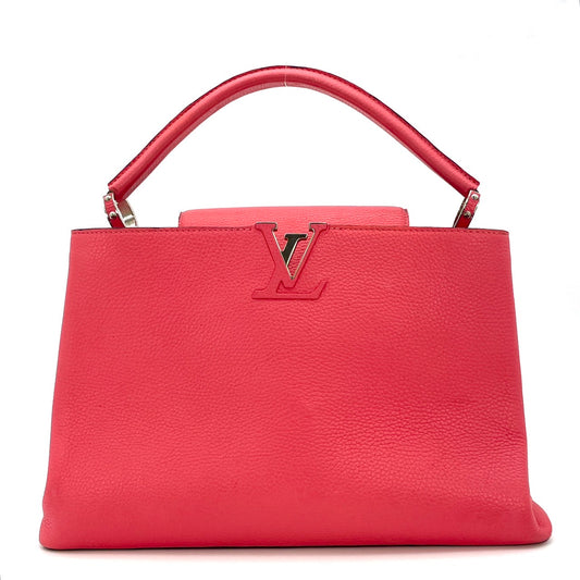 LOUIS VUITTON Capucine MM Handbag Pink
