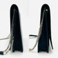 CELINE Chain Shoulder Bag Phoebe Philo leather Navy