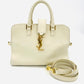 YVES SAINT LAURENT White Baby Cabas 2 Way Bag