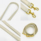 YVES SAINT LAURENT White Baby Cabas 2 Way Bag