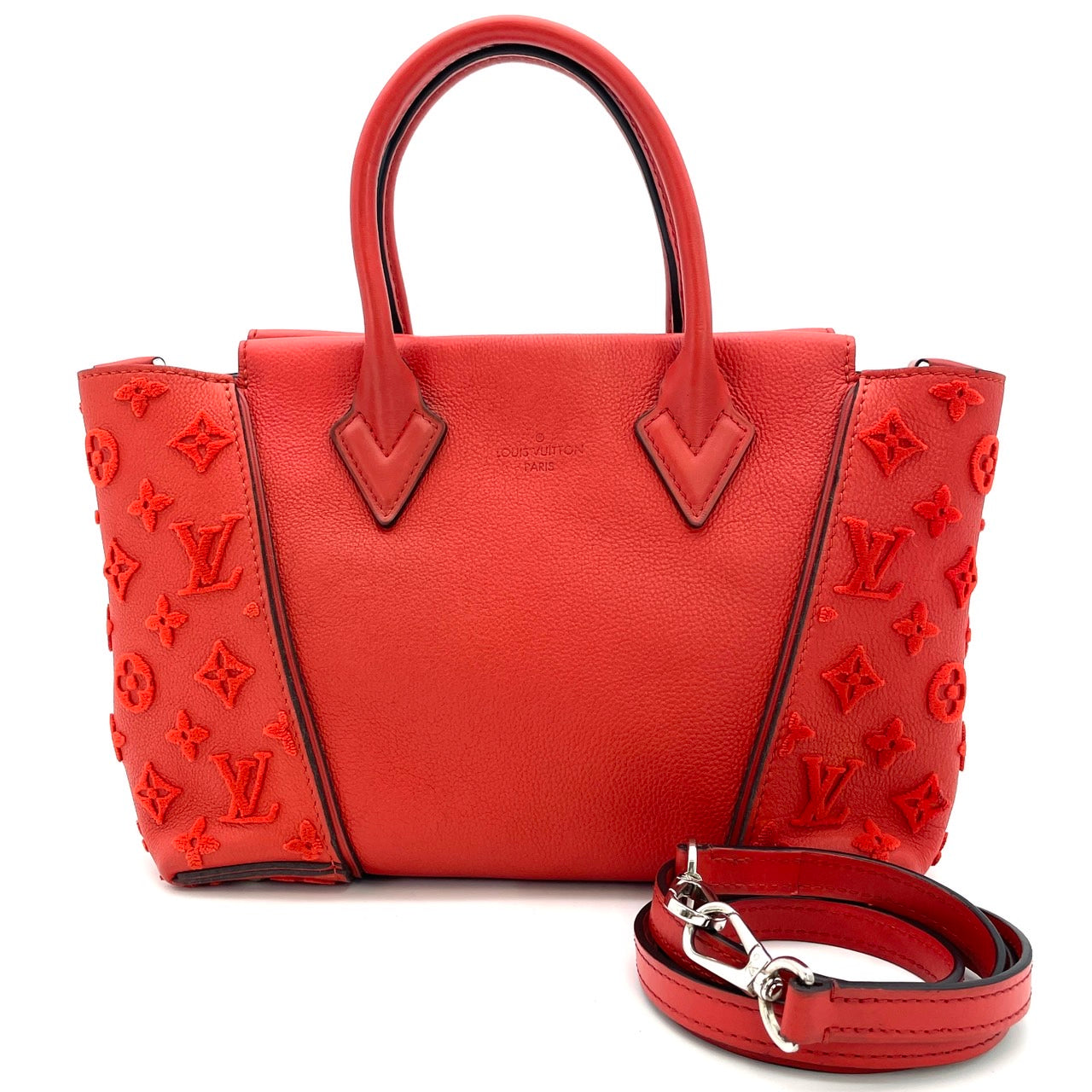 LOUIS VUITTON Vereur 2 Way Tote Red