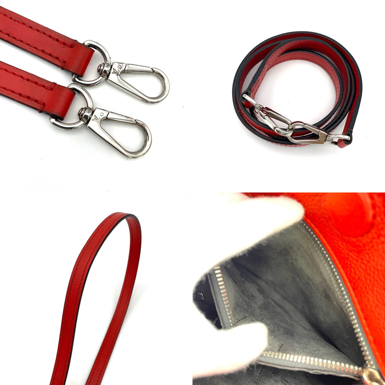 LOUIS VUITTON Vereur 2 Way Tote Red