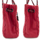 CHANEL MATRASSE Red Lamb Skin Chain Shoulder Bag