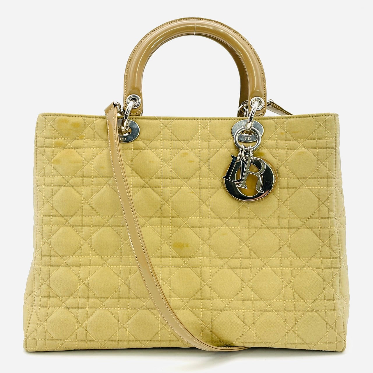 Dior Nylon Beige 2way Lady Dior