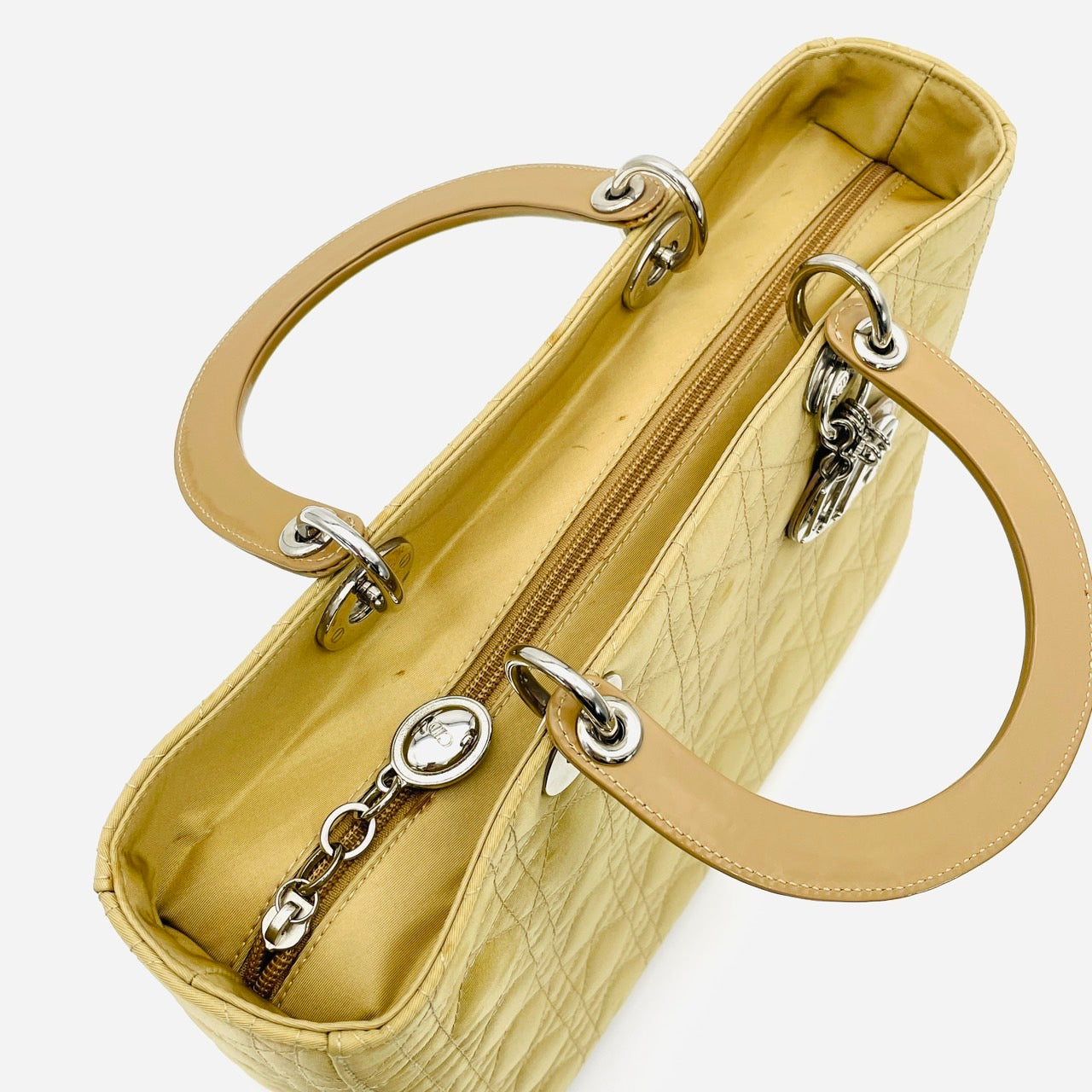 Dior Nylon Beige 2way Lady Dior