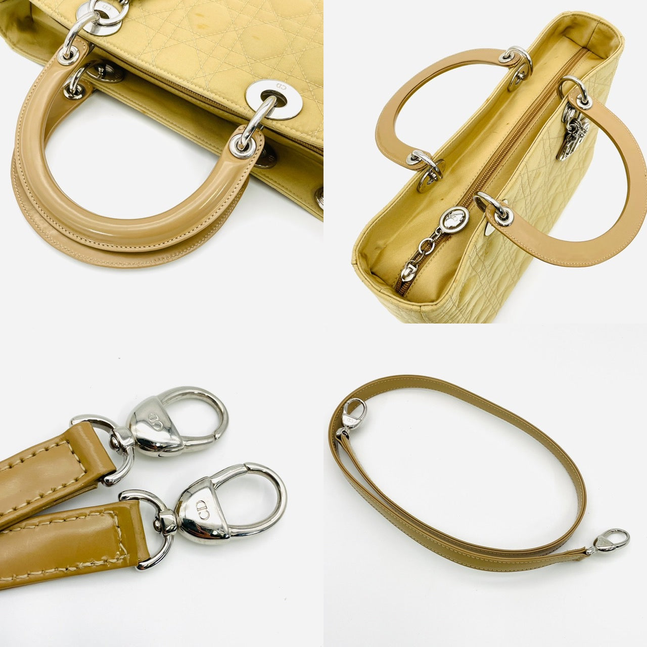 Dior Nylon Beige 2way Lady Dior
