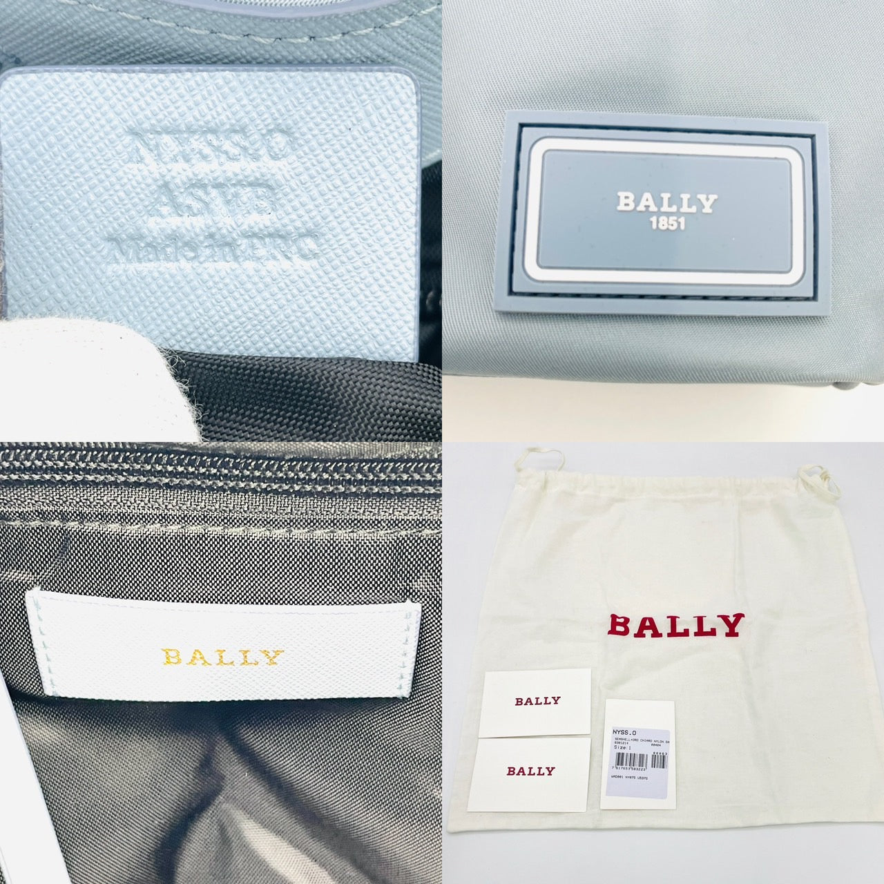 Bally 2 way Blue Nylon Shoulder