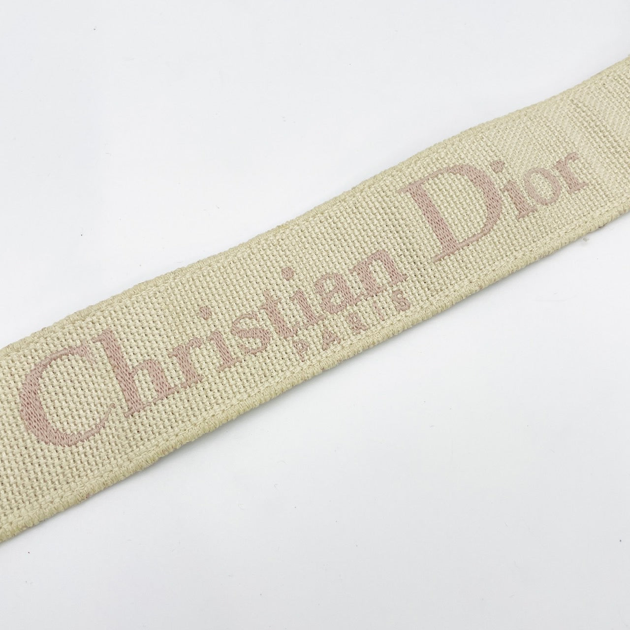 DIOR Embroidered Shoulder Strap Pink×White