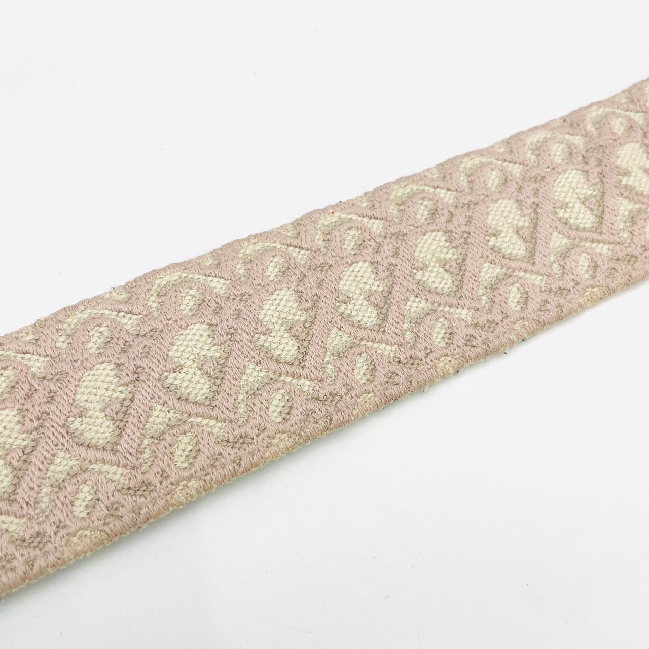 DIOR Embroidered Shoulder Strap Pink×White