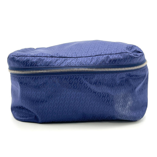 HERMES Travelsilk PM Silk Pouch Navy