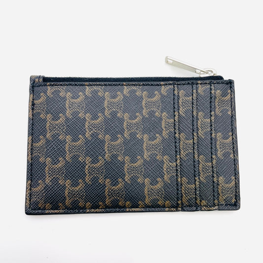 CELINE Macadam Triomphe Cardcase Brown