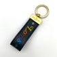 LOUIS VUITTON Black Leather Key Holder