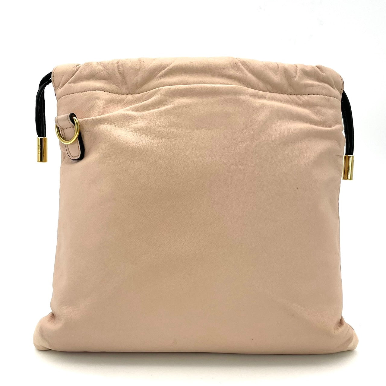 FENDI Shoulder Drawstring Pouch Bag Pink