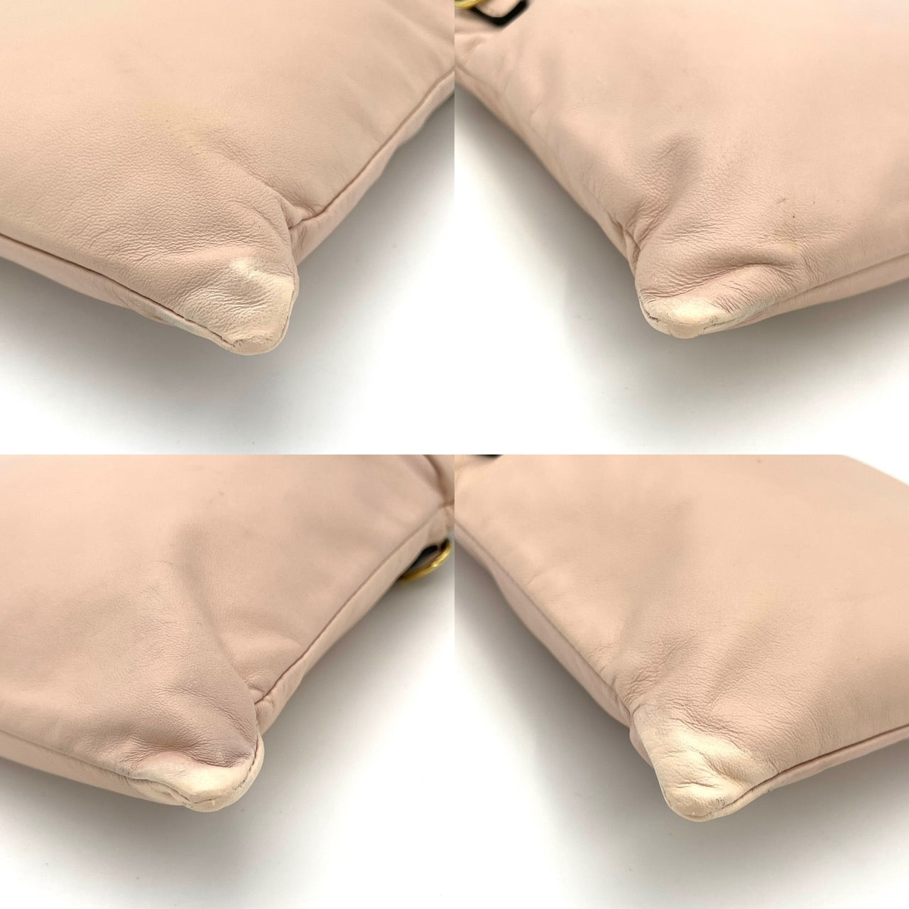 FENDI Shoulder Drawstring Pouch Bag Pink