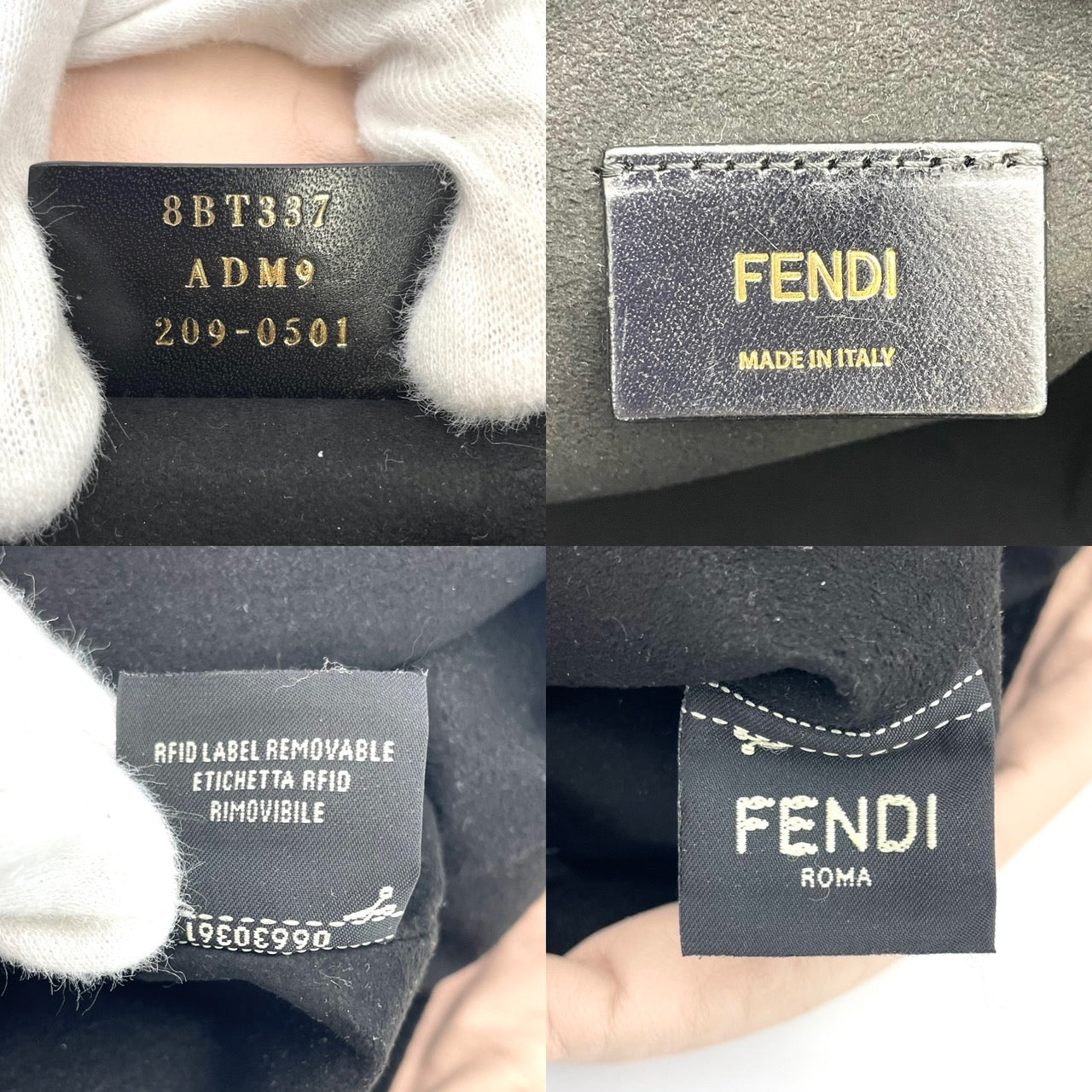 FENDI Shoulder Drawstring Pouch Bag Pink