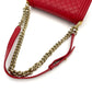 CHANEL Boy Chanel Matelassé Leather Red