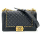 CHANEL Boy Chanel Lambskin Black & Gold Gold Hardware