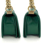 CHANEL Boy Chanel small Caviar Skin Green Gold Hardware