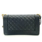 CHANEL Boy Chanel Caviar Skin Black Gold Hardware